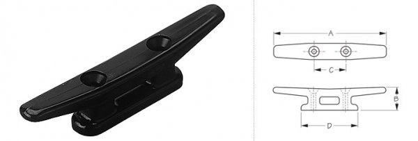 sealect clamcleat open based cleat 4"